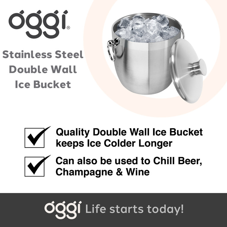 Oggi Barware Stainless Steel Champagne Ice Bucket & Reviews | Wayfair